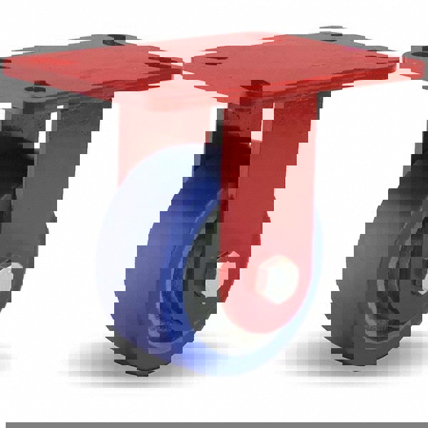 Rigid Top Plate Caster: Polyurethane, 4